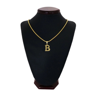 گردنبند مردانه طرح حرف B کد h022