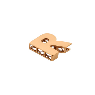 آویز گردنبند طلا 18 عیار زنانه طرح حرف R کد MM2146 - 03