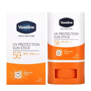 ضد آفتاب استیکی دارای SPF50 مناسب انواع پوست حجم 15 گرم وازلین - 01