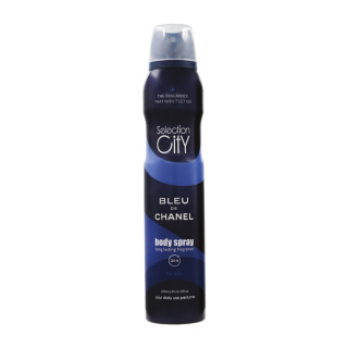 اسپری خوشبو کننده بدن مردانه سلکشن سیتی مدل Blue Chanel حجم 200 میلی لیتر