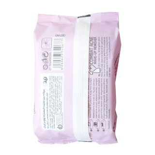 دستمال مرطوب پاک کننده آرایش مدل Combat Acne بسته 27 عددی نینو - 01