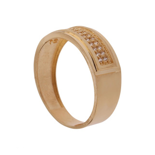 ست حلقه طلا 18 عیار زنانه و مردانه مدل MR1359 - 02