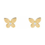 گوشواره طلا 18 عیار زنانه طرح پروانه مدل ESG 35