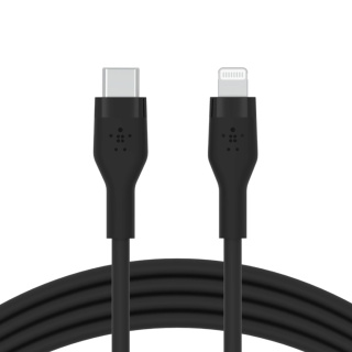 کابل شارژ سریع USB-C با رابط لایتنینگ بلکین مدل CAA009bt3MBK طول 3 متر - 03