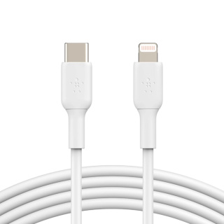 کابل شارژ سریع USB-C به لایتنینگ بلکین مدل CAA003bt1MWH طول 1 متر - 02