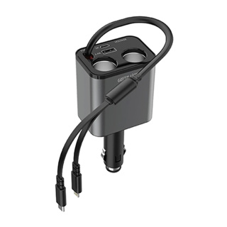 شارژر فندکی گرین لاین مدل MULTIPORT 90W GL-CC07