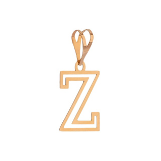 آویز گردنبند طلا 18 عیار زنانه طرح Z مدل MM2111