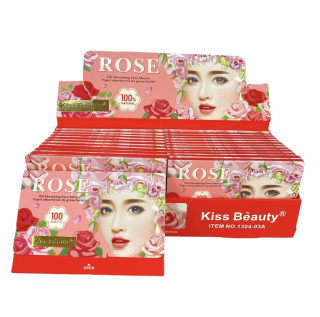 کاغذ جذب کننده چربی صورت حاوی عصاره گل رز بسته 100 عددی کیس بیوتی - 01