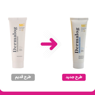 کرم ضد آفتاب بی رنگ مناسب پوست خشک SPF50 حجم 50میل درمالوگ - 01