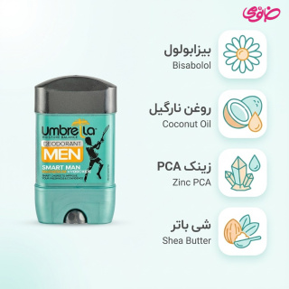 ژل دئودورانت مردانه مدل اسمارت من حجم 75 میلی لیتر آمبرلا - 02