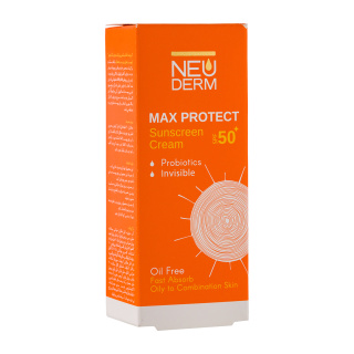 کرم ضد آفتاب بی رنگ مدل Max Protect SPF50 مناسب پوست چرب حجم 50 میلی لیتر نئودرم - 04