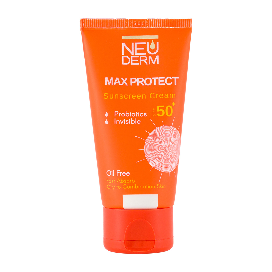 کرم ضد آفتاب بی رنگ مدل Max Protect SPF50 مناسب پوست چرب حجم 50 میلی لیتر