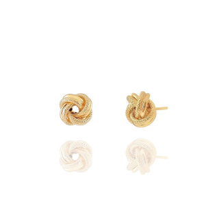 گوشواره طلا 18عیار مدل گره1