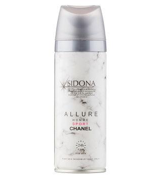 اسپری دئودورانت مردانه سیدونا مدل Allure Homme Sport Chanel حجم 200 میلی لیتر