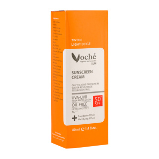 کرم ضد آفتاب رنگی وچه با SPF50 مناسب پوست چرب و دارای جوش حجم 40 میلی لیتر - 03