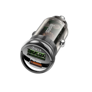 شارژر فندکی 30 وات هوکو مدل Z53A USB - 01