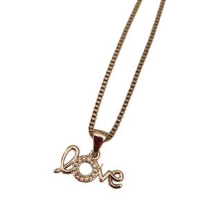 گردنبند دلربا مدل LOVE نگین دار - 03
