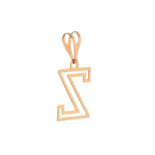 آویز گردنبند طلا 18 عیار زنانه طرح Z مدل MM2111 - 01