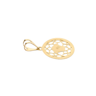 آویز گردنبند طلا 18 عیار زنانه طرح ورساچه کد MM2255 - 02