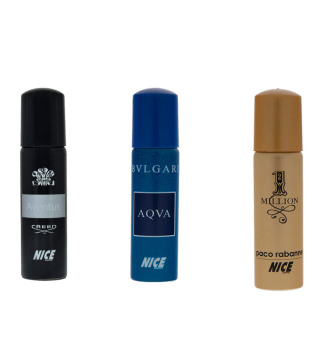 عطر جیبی مردانه بسته 3 عددی نایس پاپت