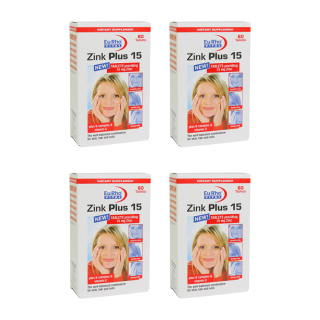 پک 4 عددی قرص Zink Plus 15 بسته 60 عددی یوروویتال