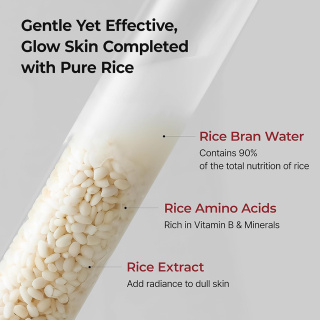 تونر روشن کننده و لایه بردار برنج مدل Glow White Rice مناسب انواع پوست حجم 200 میلی لیتر دکتر ملاکسین - 05