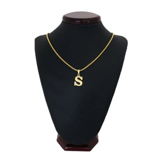 گردنبند مردانه طرح حرف S کد h05