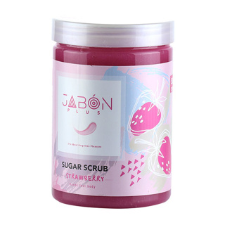 اسکراب شکری ژبن پلاس مدل Strawberry مناسب دست و پا و بدن وزن 900 گرم