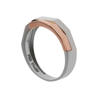 ست حلقه طلا 18 عیار زنانه و مردانه مدل MR1354 مهر گالری - 02