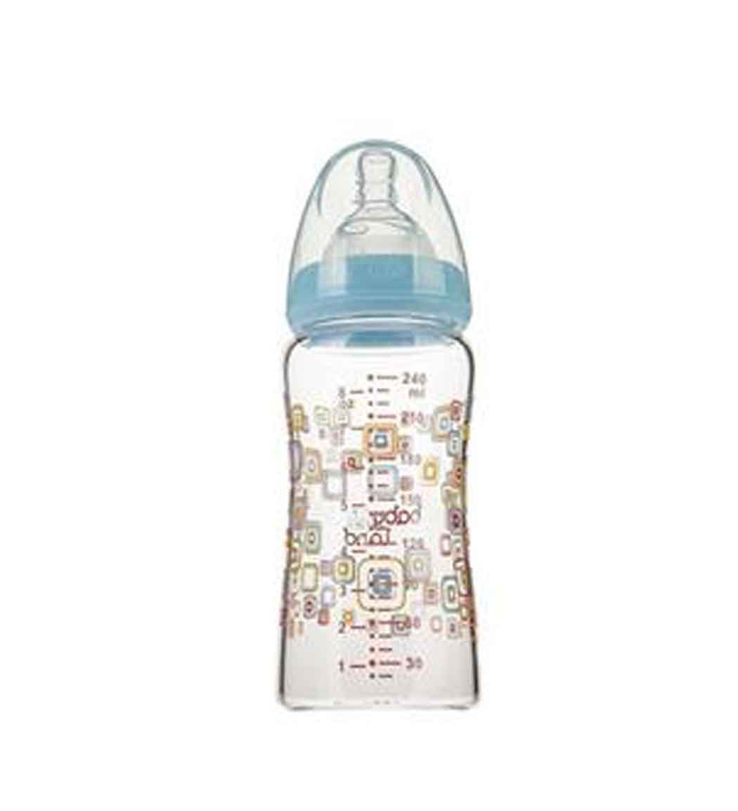 شیشه شیرخوری فاقد BPA کد 462 حجم 240 میل بی بی لند نمای ۲