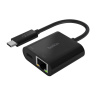 مبدل USB-C به شارژ و اترنت مدل INC001btBK بلکین