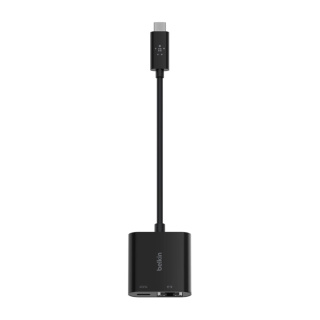 مبدل USB-C به شارژ و اترنت بلکین مدل INC001btBK - 02