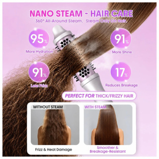 دستگاه حالت دهنده مو مدل Hydra Shot Steam Blowout Brush Pro سایز 38 میلی متر شیگلم هیر - 01