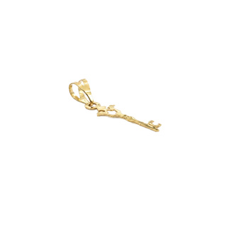 آویز گردنبند طلا 18 عیار زنانه طرح کلید کد MM2335 - 01