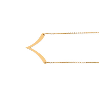 گردنبند طلا 18 عیار زنانه با زنجیر حلقه ای (فلامینگو) مدل MM2183 - 04