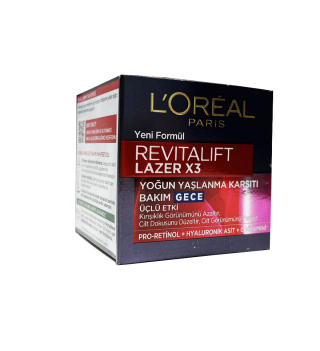 کرم شب ضد چروک صورت مدل Revitalift Laser حجم 50 میل لورال - 01
