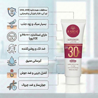 کرم ضد آفتاب و ضد لک بی رنگ دارای spf 30 حجم 40 میلی لیتر ایلابرت - 08