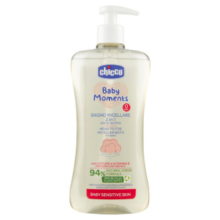 شامپو سر و بدن کودک چیکو مدل Bagno Micellare 2 In 1 حجم 500 میلی لیتر