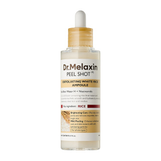 آمپول لایه بردار و روشن کننده حاوی برنج سفید سری Peel Shot حجم 80 میلی لیتر دکتر ملاکسین