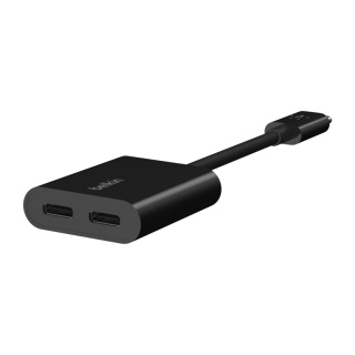 مبدل 1 به 2 USB-C بلیکن مدل F7U081btBLK طول 14سانتی متر - 02