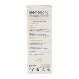 کرم ضد آفتاب رنگی ژنو بایوتیک با SPF50 مناسب پوست چرب و مختلط حجم 50 میلی لیتر - 05