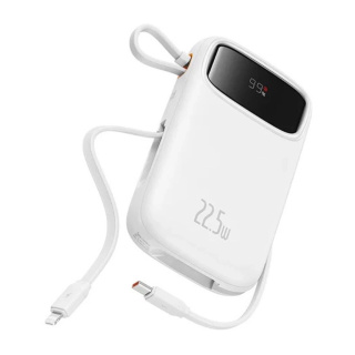 پاوربانک بیسوس مدل QPow2 P1003223 ظرفیت 10000میلی آمپر ساعت همراه با کابل - 02