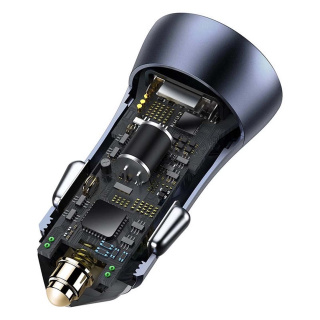 شارژر فندکی بیسوس مدل Golden Contactor Pro 40W با کابل لایتنینگ - 04