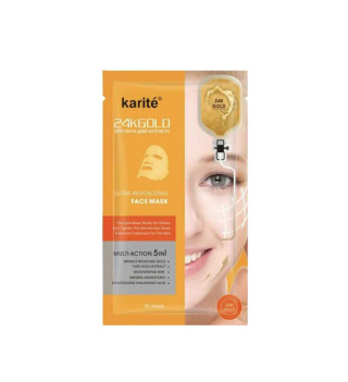 ماسک ورقه ای صورت طلا25گرمی کاریته