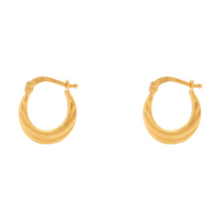 گوشواره طلا 18 عیار زنانه مدل حلقه ای 1 میوگلد