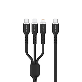 کابل شارژ 1.2 متری گرین لاین مدل 3IN1 GN3IN1SILC