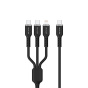 کابل شارژ 1.2 متری مدل 3IN1 GN3IN1SILC