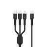 کابل شارژ 1.2 متری مدل 3IN1 GN3IN1SILC گرین لاین