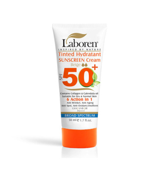کرم ضد آفتاب رنگی لابورن با SPF50 مناسب پوست خشک و نرمال حجم 50 میلی لیتر