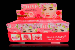 کاغذ جذب کننده چربی صورت حاوی عصاره گل رز بسته 100 عددی کیس بیوتی - 02
